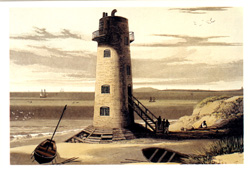 Postcard of Point of Ayr Lighthouse / Llun o: Cerdyn post o Goleudy’r Parlwr Du